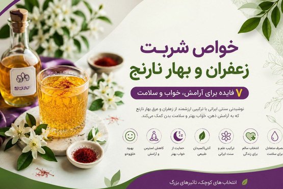 خواص شربت زعفران